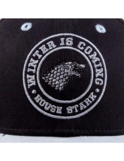 Tee-Shirt Bleu Fire And Blood Game Of Thrones -Harry Potter Soldes casquette game of thrones stark 2