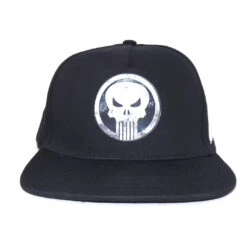 Tee-Shirt Blanc Logo Noir Punisher