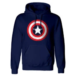 Tee-Shirt Noir Shiel Emblem Captain America