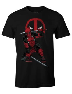 Tee-Shirt Noir Logo Millar Deadpool