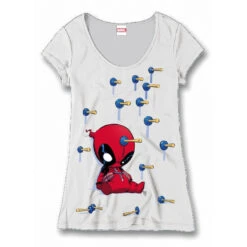 Mug Blanc Splat Deadpool -Harry Potter Soldes tee shirt femme blanc baby arrows deadpool