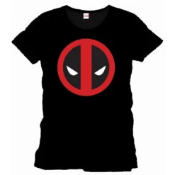 Devant -Harry Potter Soldes tee shirt noir logo deadpool