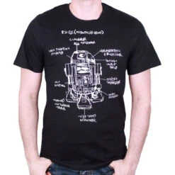 Tee-Shirt Noir Kylo Ren Sabre Laser Star Wars 7
